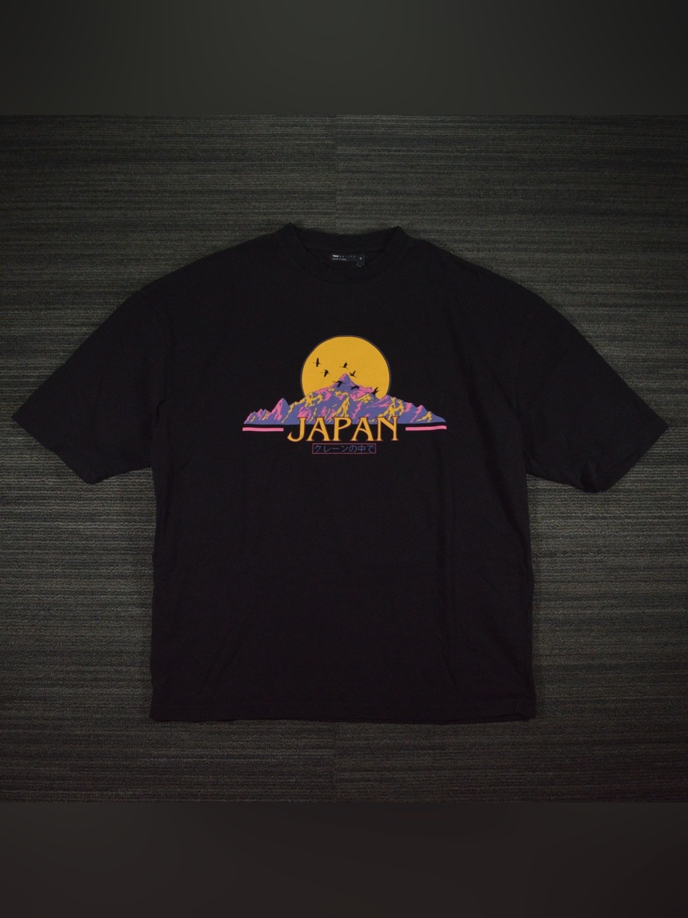 ASOS DESIGN Japan Graphic T-Shirt Black XS Oversized
